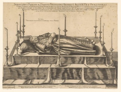 Totenporträt von Ferdinand II. von Tirol von Dominicus Custos (possibly)