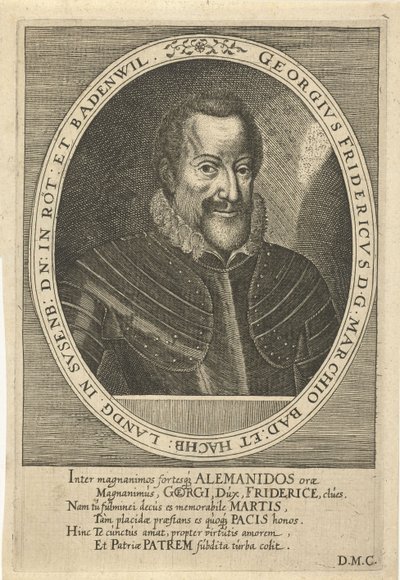 Georg Friedrich von Baden-Durlach 1573-1638, ca. 1610 von Dominicus or Custodis Custos