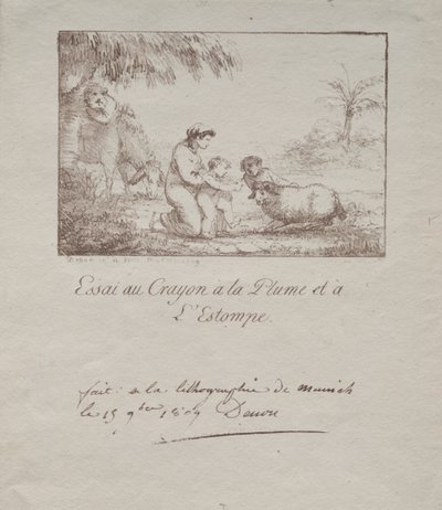 Heilige Familie auf der Flucht nach Ägypten, 1809 von Dominique Vivant Denon