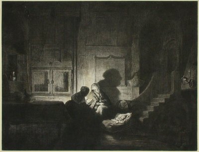 Innenansicht: Zwei Frauen und ein schlafendes Kind von Dominique Vivant Denon