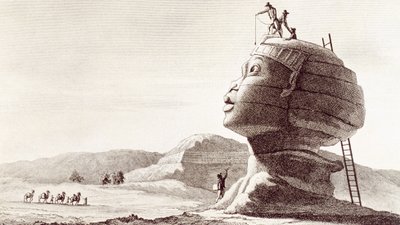 Sphinx von Gizeh in Ägypten während der Ägypten-Kampagne von Dominique Vivant Denon