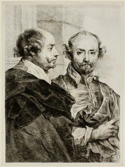Zwei Porträts eines Mannes in Halbfigur von Dominique Vivant Denon
