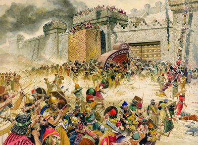 Samaria, Festungsstadt Israels, fällt an die Assyrer von Don Lawrence