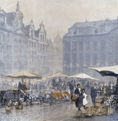 Brüssel am frühen Morgen von Donald (after) Maxwell