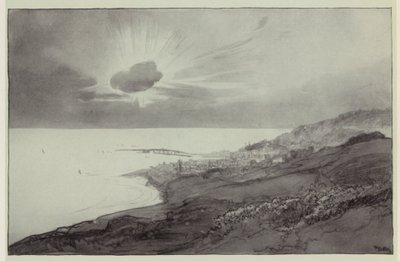 Lyme Regis von den Charmouth Hills von Donald (after) Maxwell