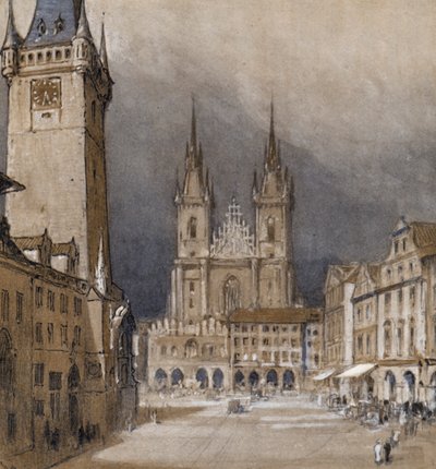 Prag und sein Rathaus von Donald (after) Maxwell
