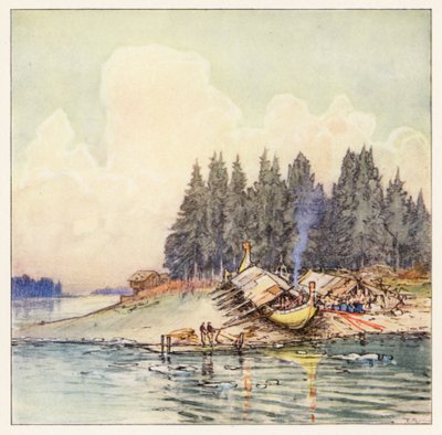 Harfengesang der Dänenfrauen von Donald (after) Maxwell