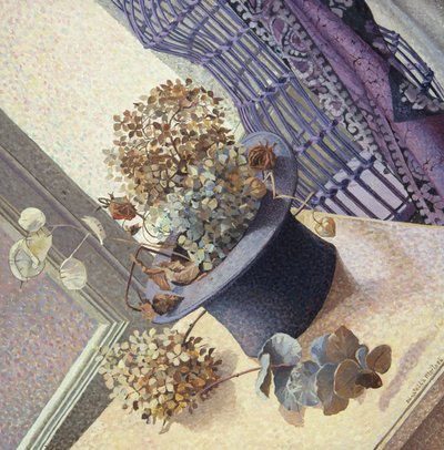 Stillleben mit Tuba und Schaufensterpuppe von Donatella Merlo