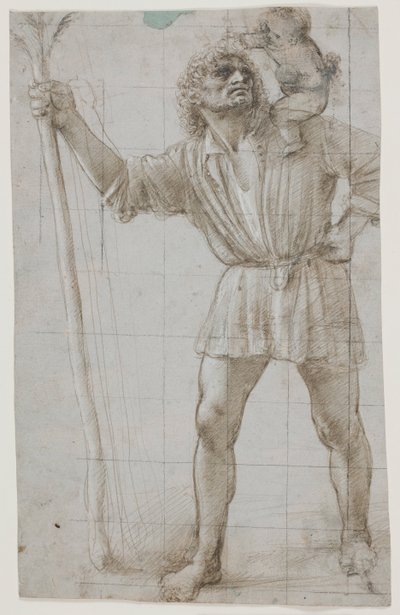St. Christophorus mit dem Jesuskind von Donato Bramante