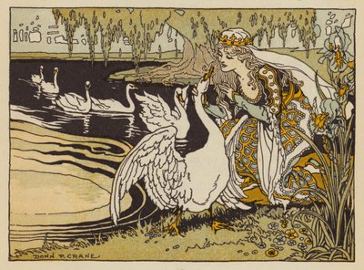Die sechs Schwäne, deutsches Märchen von Donn P. Crane