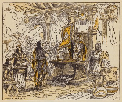 Der König belohnt Beowulf von Donn P. Crane