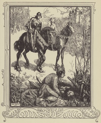 Eine Dame weint bitterlich von Dora Curtis
