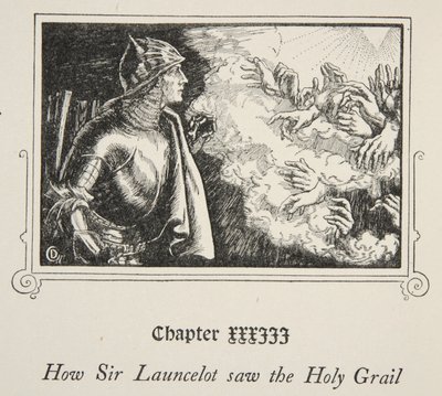 Wie Sir Launcelot den Heiligen Gral sah, Illustration aus 