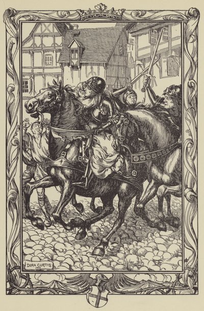 Stürmte auf die erstaunte Menge von Dora Curtis