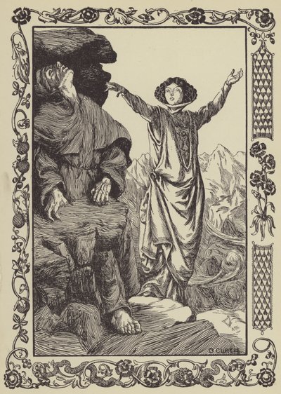 Sie ließ den Felsen herunterfahren von Dora Curtis