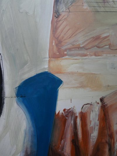 Abstrakte blaue Erdformen von Doris Schmitz