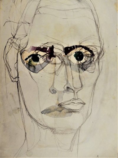 Intensiver Blick Porträt von Doris Schmitz