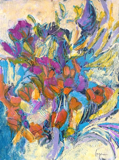 Lebendige abstrakte Blüten von Dorothy Fagan