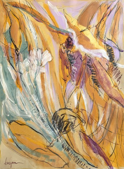 Lebhafte abstrakte Botanicals von Dorothy Fagan