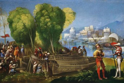 Aeneas und Achates an der libyschen Küste von Dosso Dossi