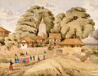 Narain - Hitthee, in der Nähe von Kathmandoo, Nepal von Dr. Henry Ambrose Oldfield