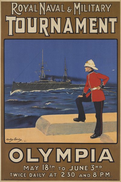 Plakat für das Royal Naval and Military Tournament, 1910 von Dudley Hardy