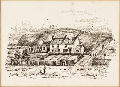 Das Waschhaus-Hügel und Betty Herons Hütte von Duncan F. McLea