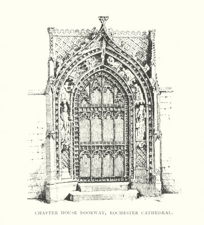 Kapitelhaus-Tür, Rochester Cathedral von Duncan Moul