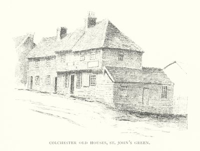 Alte Häuser in Colchester, St John