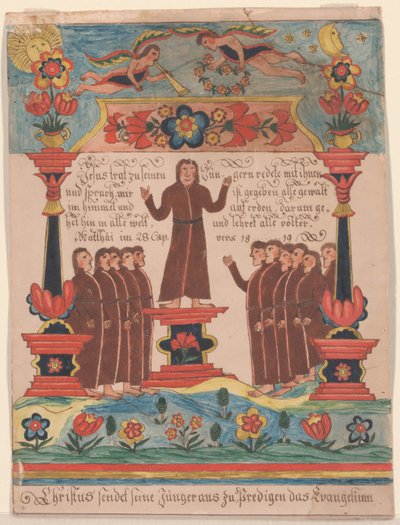 Jesus ging zu seinen Jüngern, ca. 1810-20 von Durs Sr. and Rudy, Durs Jr. Rudy