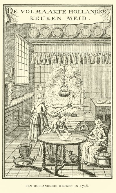 Eine niederländische Küche im Jahr 1746 von Dutch School