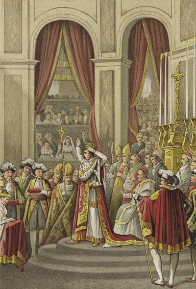 Krönung Napoleons zum Kaiser von Frankreich, 1804 von Dutch School