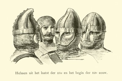 Helme des späten 11. und frühen 12. Jahrhunderts von Dutch School