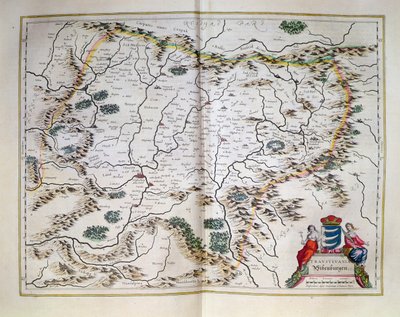 Karte von Transsilvanien, aus einem Atlas, Amsterdam, 1657 von Dutch School