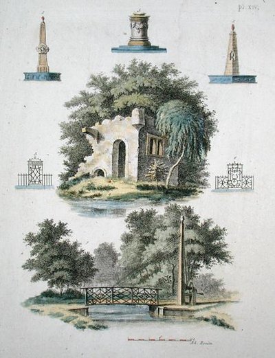 Ornamentale Gartenelemente, aus 