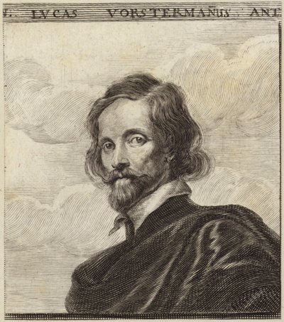 Porträt von Lucas Vorsterman von Dutch School