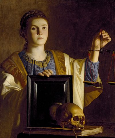 Die Wahrheit präsentiert einen Spiegel den Eitelkeiten der Welt, ca. 1625 von Dutch School
