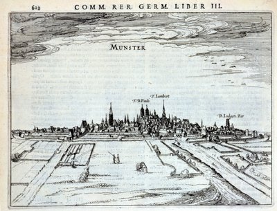Ansicht der Stadt Münster, aus Rerum Germanicarum, von P. Bertin, Amsterdam 1616 von Dutch School