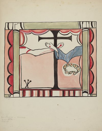 Detail vom Hauptaltar in der Sanctuario-Kirche, Chimayo von E. Boyd