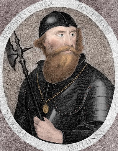 Robert I., allgemein bekannt als Robert the Bruce, König von Schottland, 1797 von E Harding