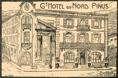 Fassade des Hotels, ca. 1920er Jahre von E Laget