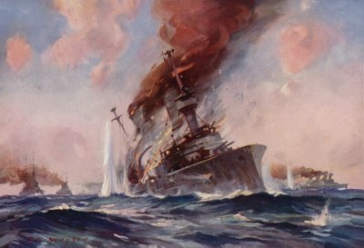 Die Schlacht um die Falklandinseln: das Sinken der Scharnhorst von E. S. Hodgson