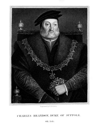 Charles Brandon, 1. Duke of Suffolk, 1824 von E. Scriven
