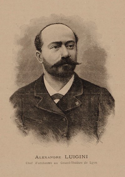 Porträt des Komponisten Alexandre Luigini 1850-1906, 1887 von E. Sédard