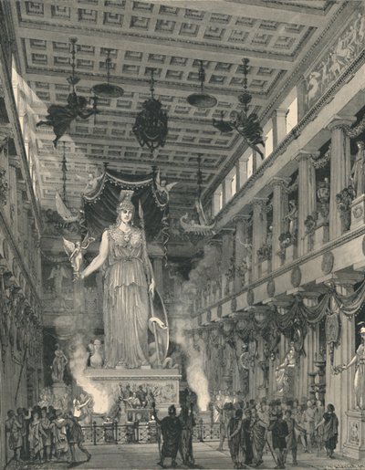 Der Tempel der Athene Parthenos, restauriert von E Thiersch