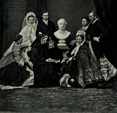 Eine königliche Familiengruppe, 10. März 1863, ca. 1897 von E. and S. Woodbury
