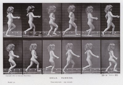 Die menschliche Figur in Bewegung: Kind, rennend von Eadweard Muybridge