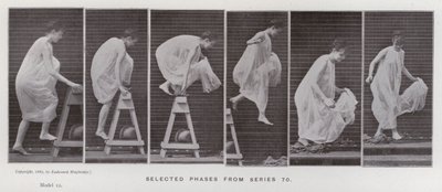 Die menschliche Figur in Bewegung: Ausgewählte Phasen aus Serie 70 von Eadweard Muybridge