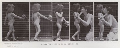 Die menschliche Figur in Bewegung: Ausgewählte Phasen aus Serie 79 von Eadweard Muybridge