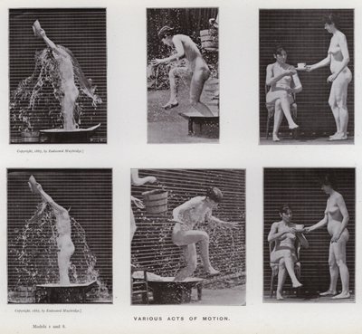 Die menschliche Figur in Bewegung: Verschiedene Bewegungsakte von Eadweard Muybridge